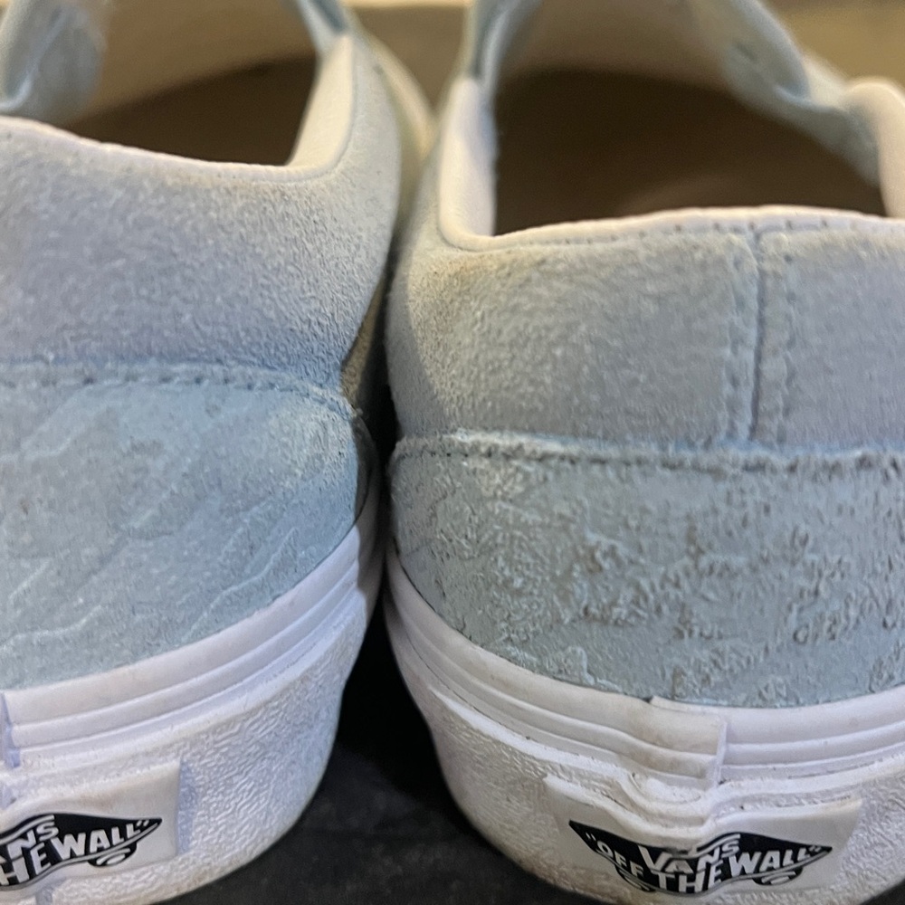 Vans Sky Blue Slip-On Shoes size  6.5 - Picture 4 of 9